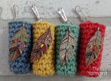 Lip Balm Holder w/Feather