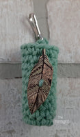 Lip Balm Holder w/Feather